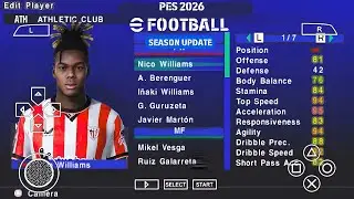 UPDATE !! EFOOTBALL KOMO Versi 2.1.7 PES ppsspp 2026 Grafik Hd Android Offline Komentator English