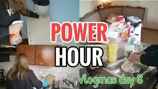POWER HOUR SPEED CLEANING MOTIVATION // 2020 CLEAN WITH ME // NO TALKING // Vlogmas day 8