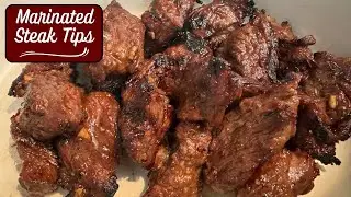 EASY Marinated Steak Tips Recipe