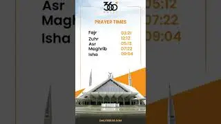 Today's Namaz Timings Update of Twin Cities 6-07-2022- daily360 live.