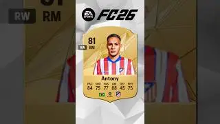Antony's FC26 Update Card Prediction! #antony #brazil #manutd #atleticomadrid #fc25 #fc26 #neymar