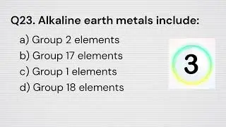 ICSE Class-10 Chemistry MCQ Type Questions of Periodic Properties and Variations of Properties