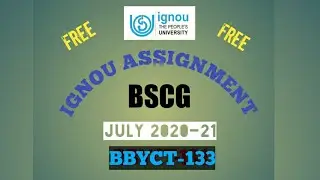 IGNOU assignment: BSCG: BBYCT-133: handwrittened