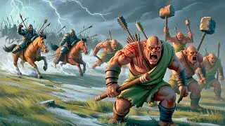 Giant Orcs Attack Mongolian Soldiers in Desert | UEBS 2