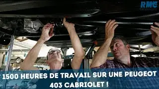 1500 heures de travail pour restaurer une Peugeot 403 Cabriolet !