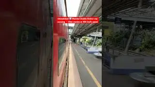 Ahmedabad ➡️ Mumbai Double Decker exp crossing 📍Virar station at 100 km/h speed