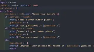 Coding A Simple Guessing Game In Python | Programming in Python |