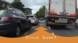 Heaton Road Before the Cycle Lane Extension