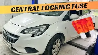 Замена предохранителя и реле центрального замка Opel Corsa E