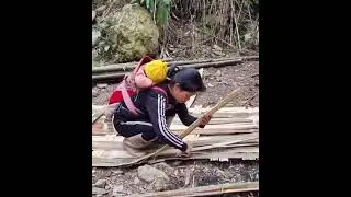 Life of a Single Mother Raising Her Children in a Quiet Village