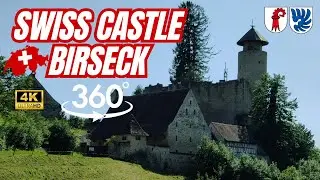 Schloss Birseck from the backside, Arlesheim Switzerland【4K VR  360&deg; VIEW】