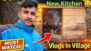 New Kitchen बन गया टाटाऊ में 😀 #video #villagerlifestyle #vlog #pahadi #kitchen 