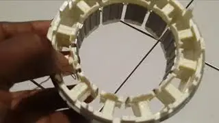 High voltage compressor fan motor transformed to LV 3 phase brushless inrunner motor PT1