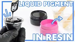HOW TO || Mix Liquid Pigments in Resin || Liquid Pigments for Resin || Faux Rizzle Resin