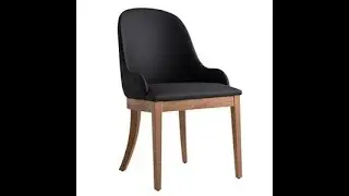 NEO 300155E Curved Back Chair Pattern Stitched