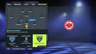 FIFA 22--- FrankFurt formation and tactics  3-5-2