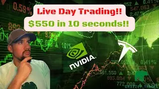 Live Day Trading: $550 in 10 seconds scalping NVDA