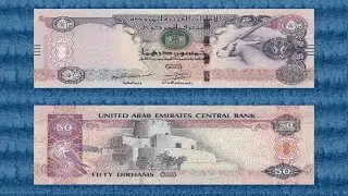 🇦🇪 2004-2016 50 AED United Arab Emirates Dirhams Standard Circulation Banknote