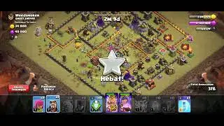 TH 10 GOLEM WITCH AUTO RATA. #coc #th10attack #th10attackstrategy