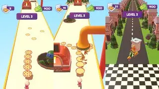 Play 9999 Levels Tiktok Video Gameplay: Pizza Rush, Fish Run 3D Count Master, DonutStack Run Race,..