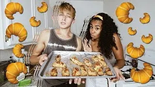 2 AMÉRICAINS TENTENT DE FAIRE DES CROISSANTS 🥐 | DamonAndJo
