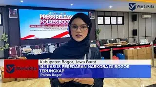WartaKita - 114 Kasus Peredaran Narkotika di Bogor Terungkap