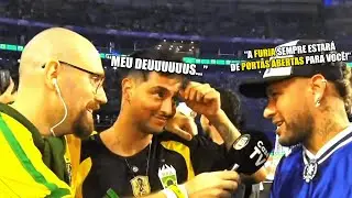NEYMAR CONVIDA CORINGA PARA A FURIA AO VIVO E ELE FICA SEM JEITO...