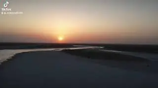 Sunset View Riverside Indus River