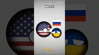 West and Middle east 💀        #countryballs #ukraine #russia #america #israel #funny