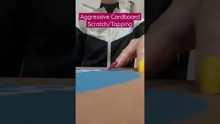 ASMR * Aggressive Cardboard Scratching & Tapping #ASMRShorts #ASMR