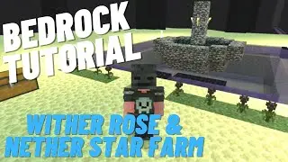Wither Rose/ Nether star Farm, Bedrock tutorial, Minecraft, Xbox.