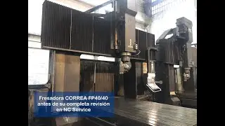 Fresadora CORREA FP40/40 antes de su revisi&oacute;n en NC Service
