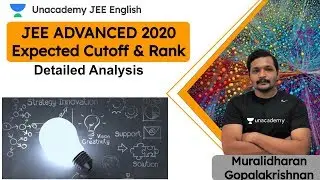 JEE: Expected Cutoff & Rank | JEE Advanced 2020 Detailed Analysis | JEE English | Muralidharan