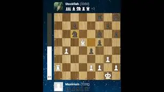 Stockfish 8 (3350elo) vs Maximum (3200elo)