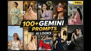 GEMINI PROMPT FOR GIRLS ✨🎀 | 100+ Trending Gemini ai image genretion prompt #gemini #chatgpt