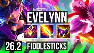 EVELYNN vs FIDDLESTICKS (JGL) | Good KDA: 20/1/7 | KR Challenger | 26.2
