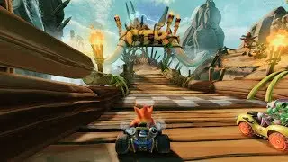 Crash Team Racing Nitro-Fueled - Prehistoric Playground Bonus Track Gameplay