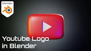 Youtube logo modelling in 5 minutes | Blender