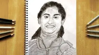 🥇Vinesh Phogat Pencil Sketch ✏️ | #art #drawing @Muskan_Pushkar 🇮🇳