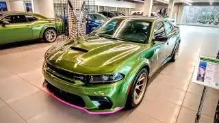 ForSale 2023 Dodge Charger Scat Pack Swinger WideBody 6.4L V8 Hemi SRT Ext F8 Green/W5x9 Int $73,000