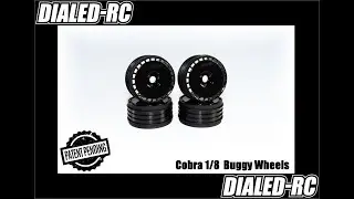 DIALED-RC First 9 1/8 Buggy Tires Patterns - $60 per set of 4 tires, Glued or Unglued!