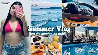 SUMMER VLOG 👙🏝️ um dia de verão comigo | praia, bronze, grwm e rolê 