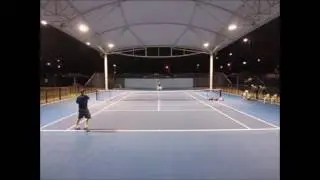 Manders vs Smith Practice Set QTC Queensland Tennis Centre 12 June 2016