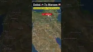 Dubai 🇦🇪 To Warsaw 🇵🇱Poland ✈️ #boeing #airbus #travel #flightpath #shortsvideo #emirates #asmr