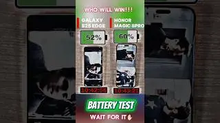 🔥 Galaxy S25 Edge vs Honor Magic 8 Pro battery test 🔋 ⚡ #samsung #honor
