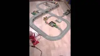TYCO US1 ELECTRIC TRUCKING HIGHWAY OVERPASS SET
