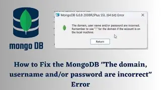 How to Fix the MongoDB 