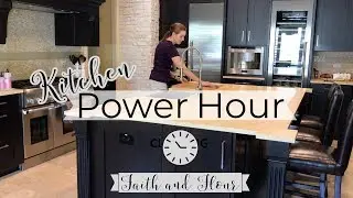 Power Hour | Clean With Me | Kitchen Cleaning