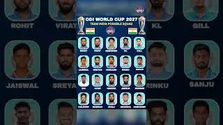 India&rsquo;s Possible Squad for ODI World Cup 2027 | Big Names + Rising Stars