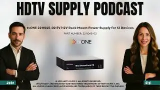 tvONE 2211045-02 5V/12V Rack Mount Power Supply for 12 Devices